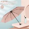 High-Quality Colorful Plastic Folding Umbrella, Compact and Portable, Dual-Purpose for Sun and Rain, Sunshade, Uv Protection, Sun Umbrella for Men