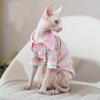 Summer Cotton Pet Cat Clothes for Cats Gotas Mascotas Clothing Sweet Stripe Puppy Sphynx Cat Katten Vest Shirt Ubranie Dla Kota