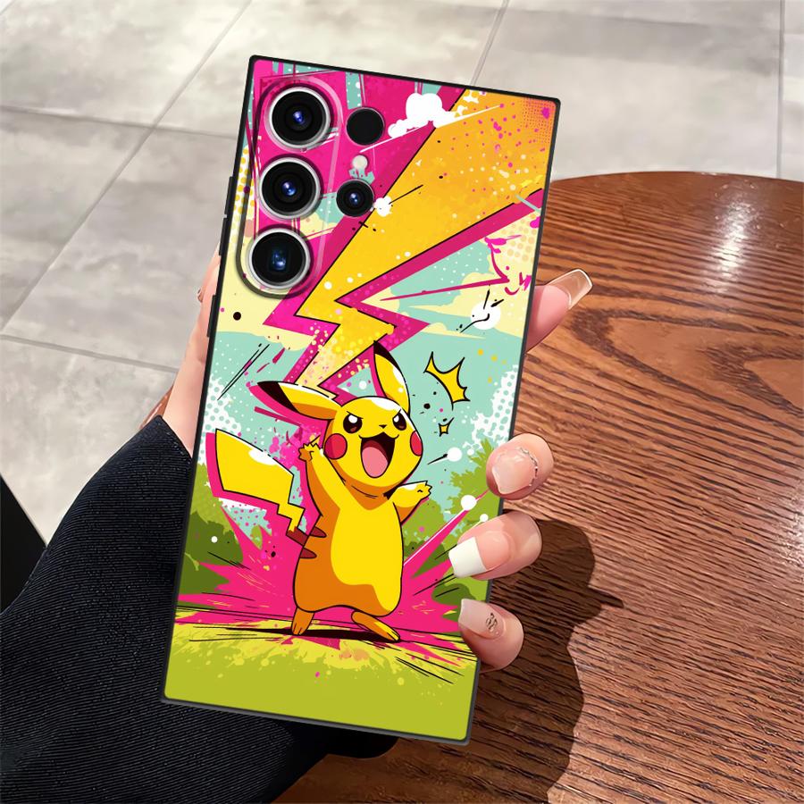 Cute Pokemon Pikachu Case for Samsung Galaxy S26 S10 S9 S24 Plus S23 S20 S21 FE S25 Ultra Note 20 Ultra 8 9 10 Funda Phone Cover