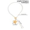 IngeSight.Z Exquisite Luxury Imitation Pearl Choker Necklace Women Trendy Gold Color Flower Tassel Necklace Aesthetics Jewelry