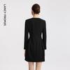 Langzi Elegant Round Neck A-Line Dress