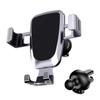 In-Stock Leather Texture Car Air Vent Bracket with Customizable Logo for Multifunctional Phone Navigation.