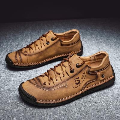 Men Leather Shoes Outdoor Comfortable High Quality Fashion Soft Homme Ankle Non-slip Flats Casual Moccasin Handmade Big Size 48