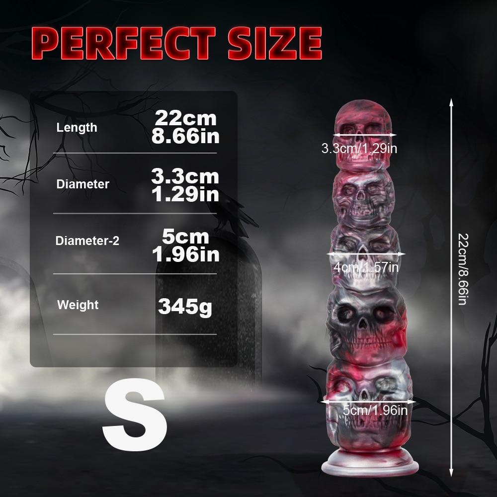 Dop Anal Craniu Silicon Dildo Simulare Expander Anal Masturbator Jucărie Sexuală pentru Adulți Strap-on Cock Dick Mare Fisting BDSM