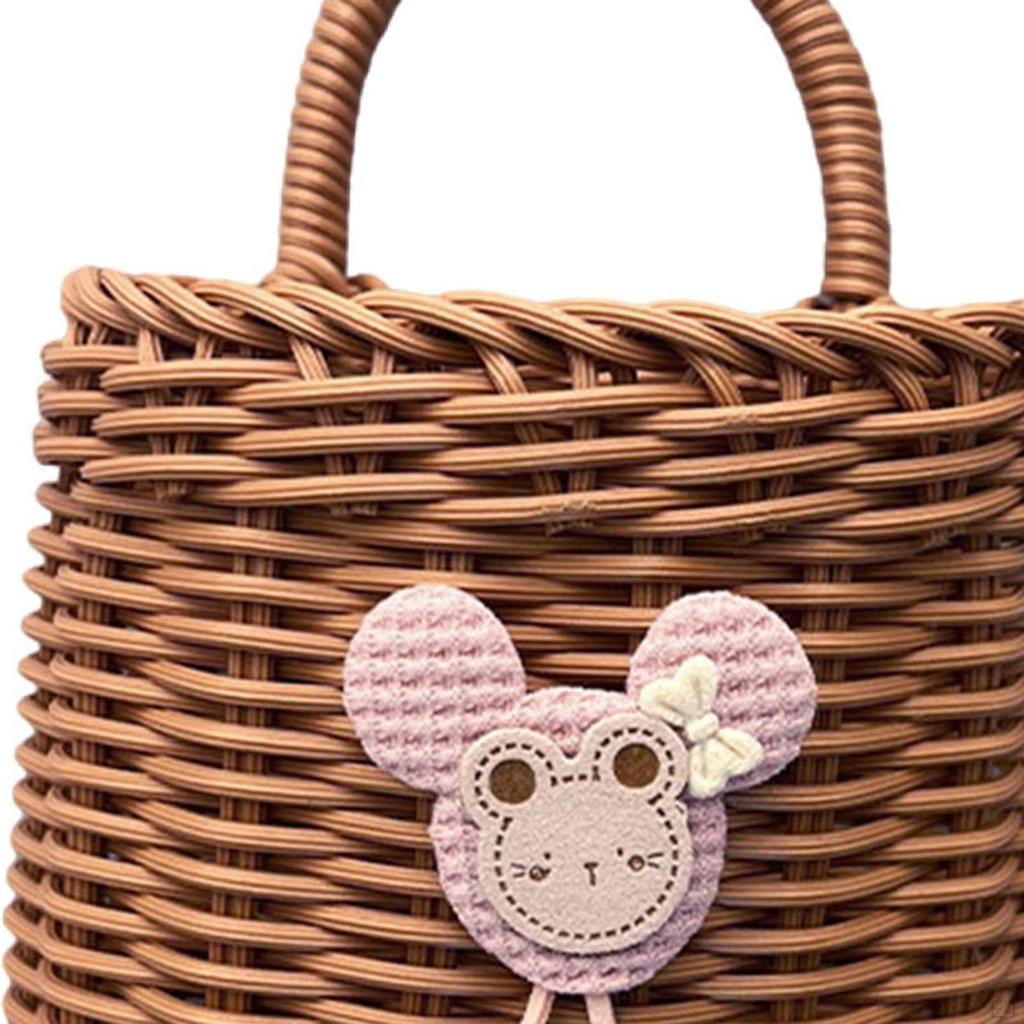 Hanging Basket Wall Mounted Storage Woven Sundries Multifunction Decorative Hand