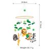 Felt Animal Crib Mobile Hanging Ornament, Baby Crib Stroller Hanging Toy, Hand-Eye Coordination Crib Bell