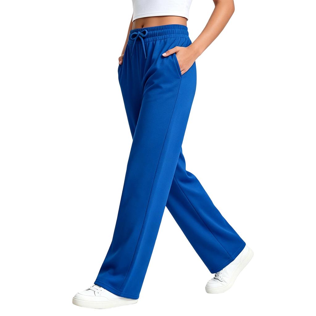 Women's -Lined Loose Fit Sweatpants with Drawstring Waist and Pockets for Daily Wear