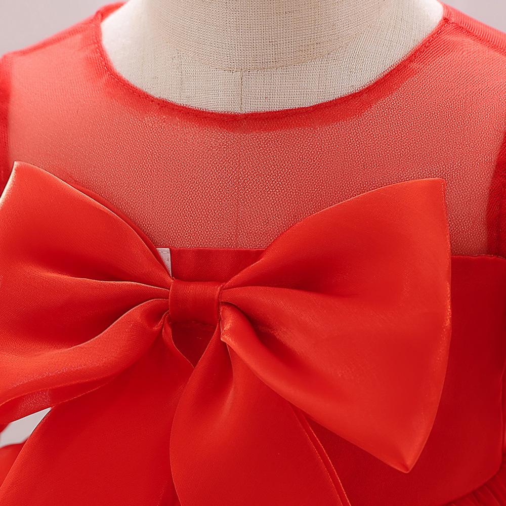 Neugeborene Kleinkind Kleidung Taufe Prinzessin Party Kostüm Baby Mädchen Kleidung Festzug Große Schleife 1. Geburtstag Kleid Für Kurzarm Kleider