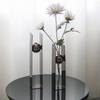 Metal Handicrafts Silver Ball Geometric Flower Arrangement Round Flower Vase Square Box Art Round Bead Vases Home Decoration