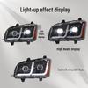Compatible with J6P500 LED Headlight Assembly, Dual-Lens Enhanced Super Bright Laser