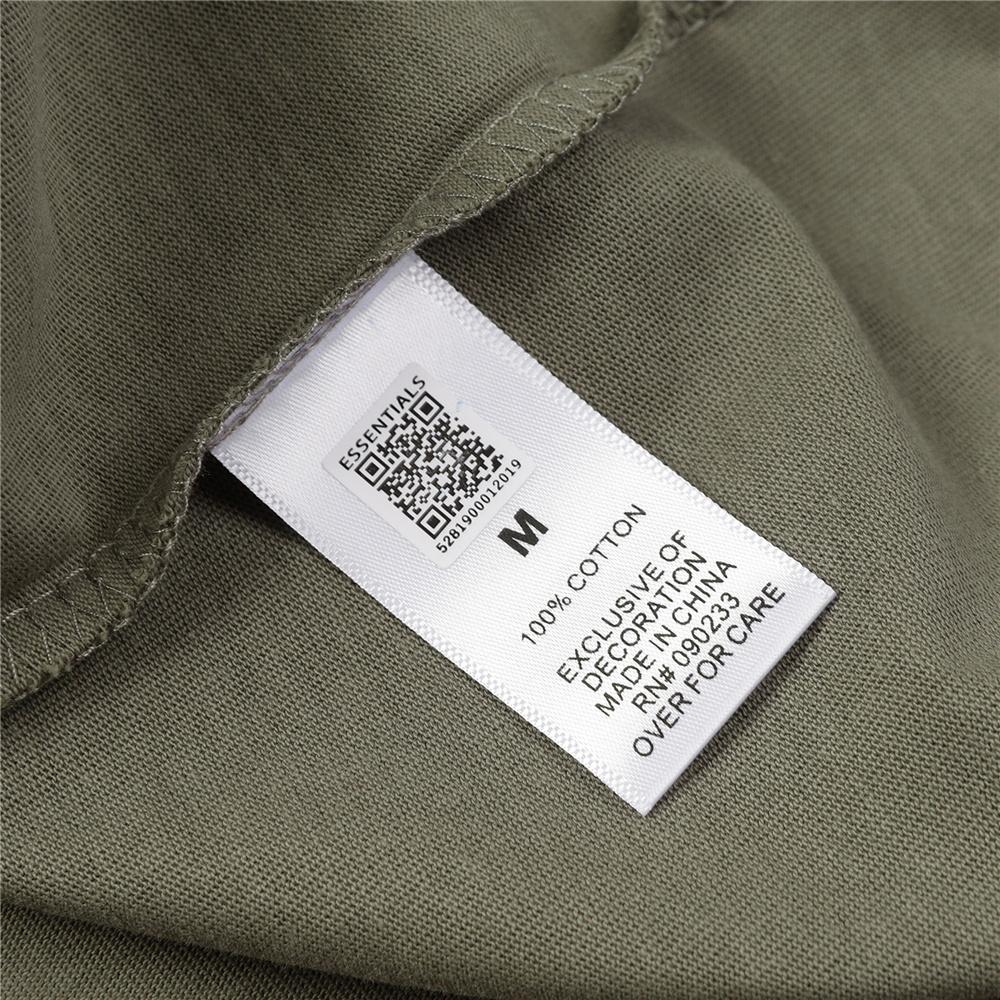 Essentials T-Shirt for Men's Pressed Glue Letters Loose Round Neck High Street Fashion Men and Women Short Sleeves T-shirts