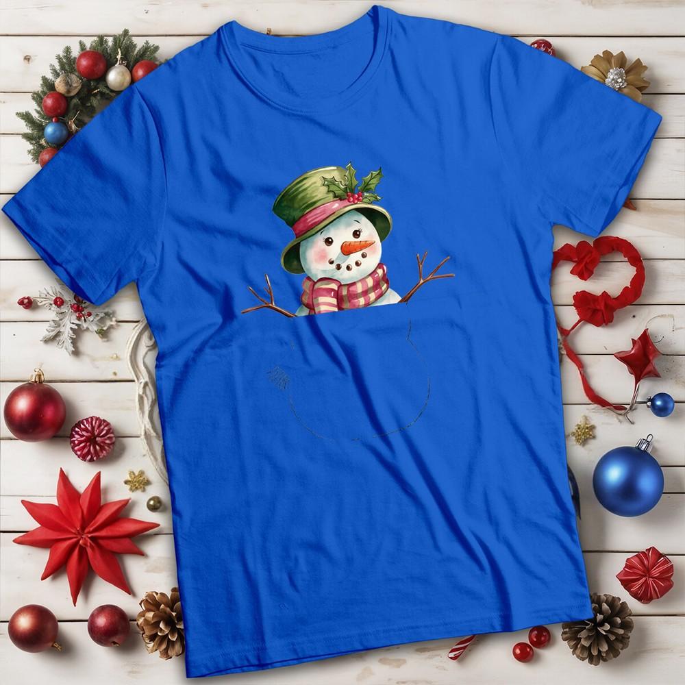 Unisexs and Unisexs Cute Winter SnowUnisex Christmas TShirt Tee MC
