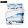 Snow Mountain Bedding Set Winter Snow Scene Comforter Cover for Boys Girls Kids 3D Duvet Cover Set Bedroom Decor 3 Pcs Full Size
