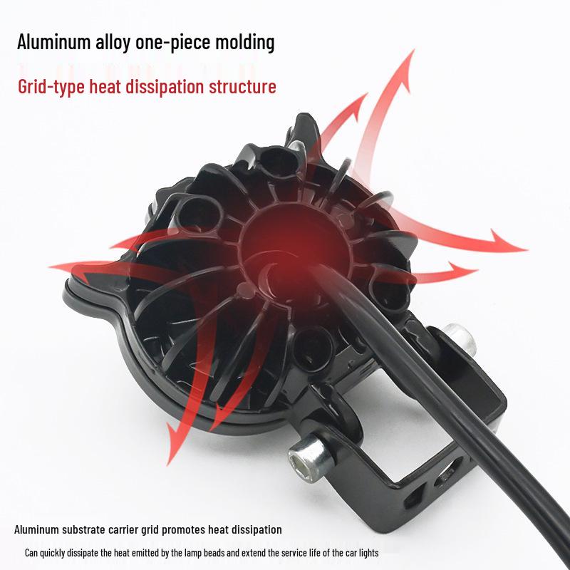 Owl Dual-Color LED Motorcycle Laser Spotlight Bulb