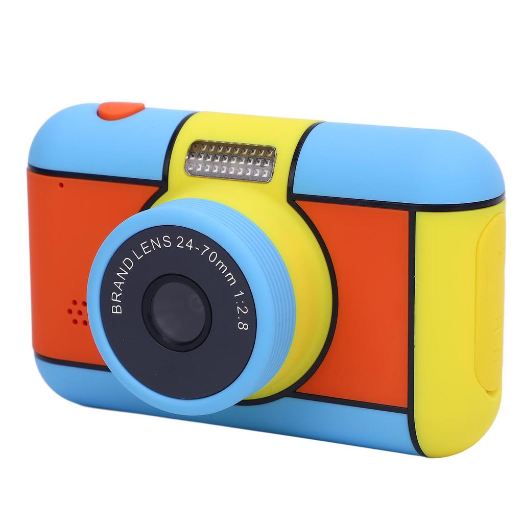 32MP 1080P Digital Camera with 2.4 Inch Screen LED Flash Compact Small Camera Toy with 32G Memory Card for Boys Girls Photography