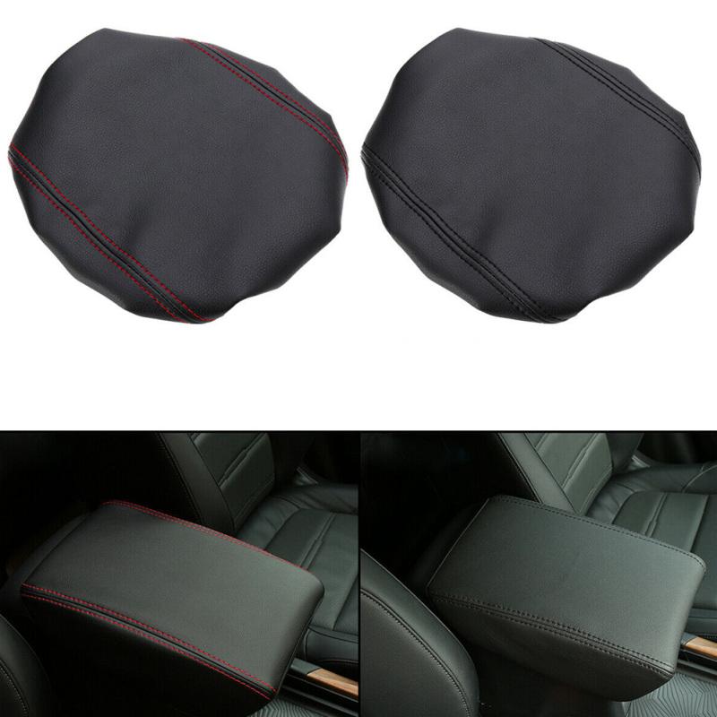 Leather Center Armrest Box Surface Cover Red For Honda CRV 2017- 2018