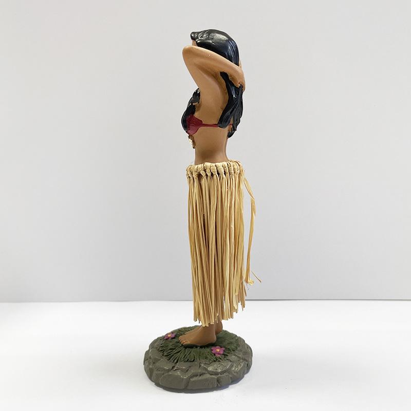 Customizable Hawaiian Hula Girl Dashboard Ornament Doll