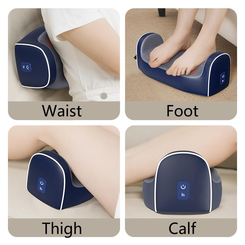 Electric Shiatsu Foot Calf Massager with Heated Kneading Rolling Relaxation Leg Arm Massage Acupuncture Points Multipurpose Gift