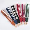 140cm Canvas Striped Bag Straps Crossbody Shoulder Bag Strap Adjustable Replacement Handbag Belts Band Accessories Gold Buckle