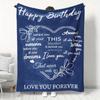 Geburtstagsgeschenk-Decke, Decke mit Geburtstagsmotiv, Weiche und bequeme Decke für Sofa, Bett, Outdoor-Partys, Feiertagsgeschenk, für alle Jahreszeiten