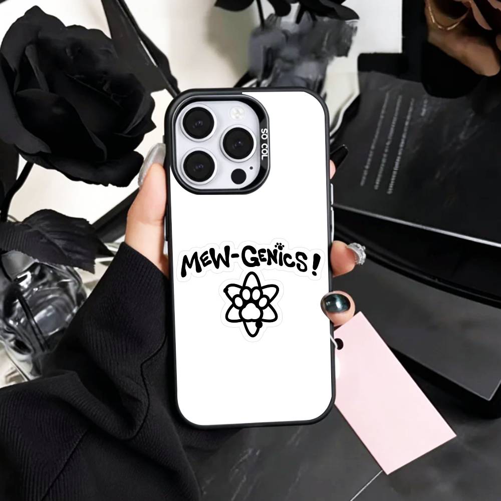 2026Game M-Mewgenics Coque de téléphone Pour iPhone17,16,15,14,13,12,11 Plus,Pro Max Argenté Coloré Intérieur Plaqué