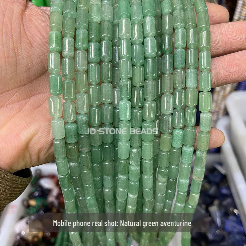 6x10mm Jingde Crystal Agate Cylindrical Loose Beads for DIY Jewelry Accessories