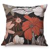 Cotton And Linen Cushion Cover, Tropical Jungle Floral Style, Banana Leaf, Frangipani, Sofa Pillow Case, Home Decoration