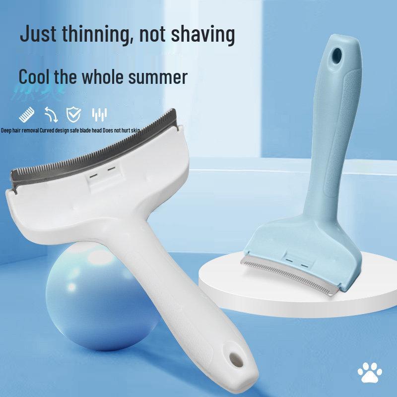 Pet Grooming De-shedding and Detangling Tool for Cats and Dogs