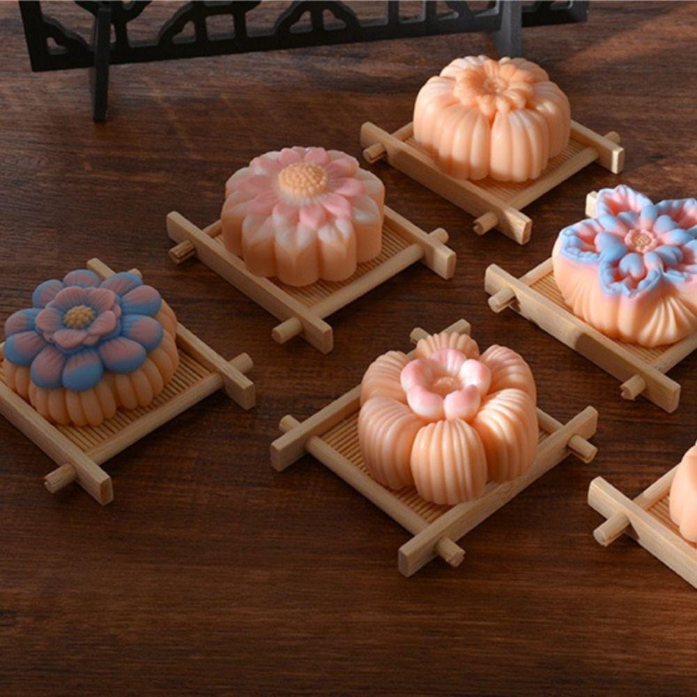3D Flower Shape Flower Silicone Molds Ice Pastry Baking Tool Jelly Candy Moulds DIY Sugarcraft Silicone Soap Mold Kitchen