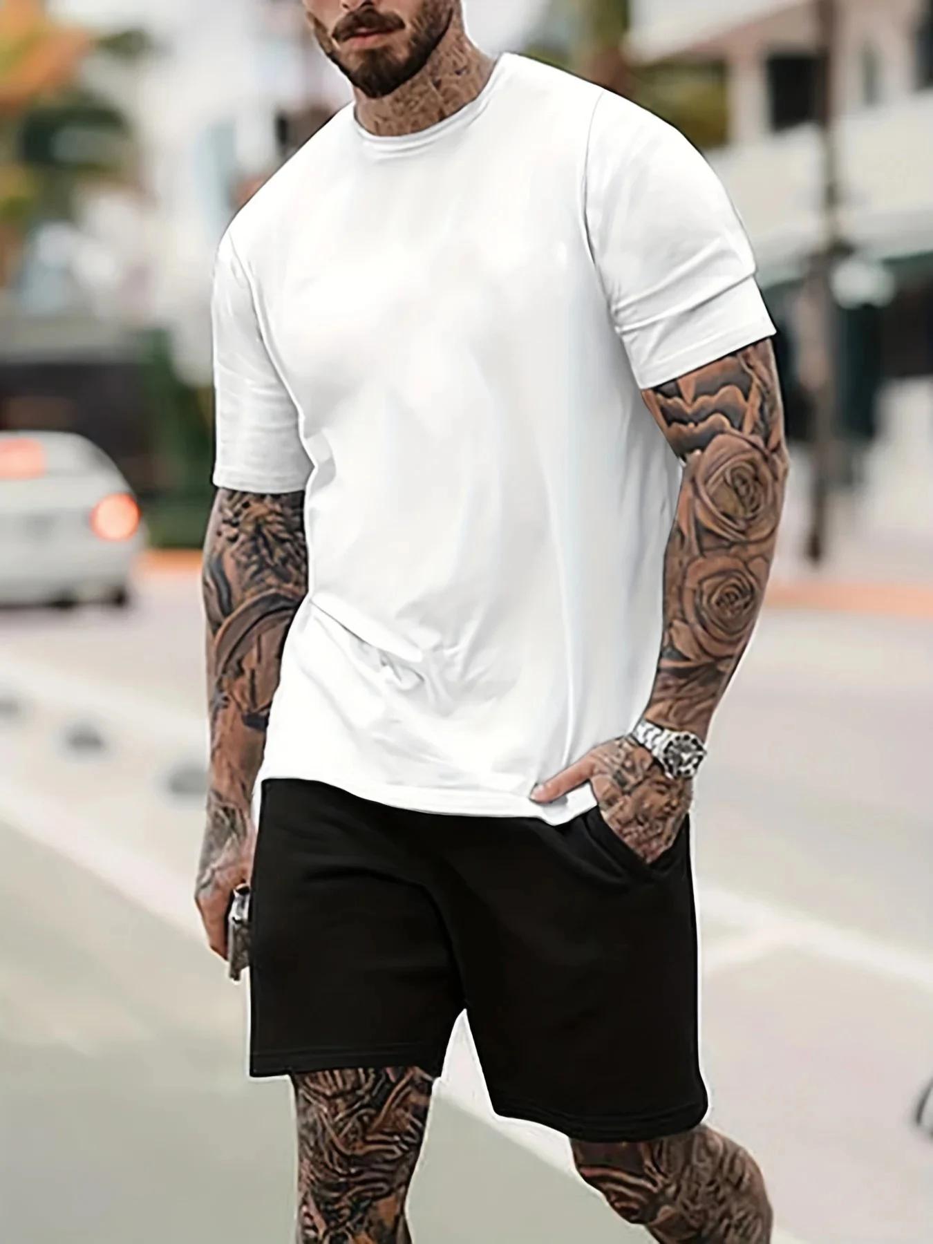 

100% хлопок, мужской летний повседневный комплект из футболки с короткими рукавами и круглым вырезом, с принтом в виде буквы PARIS и шорт XXXXXL темно серый