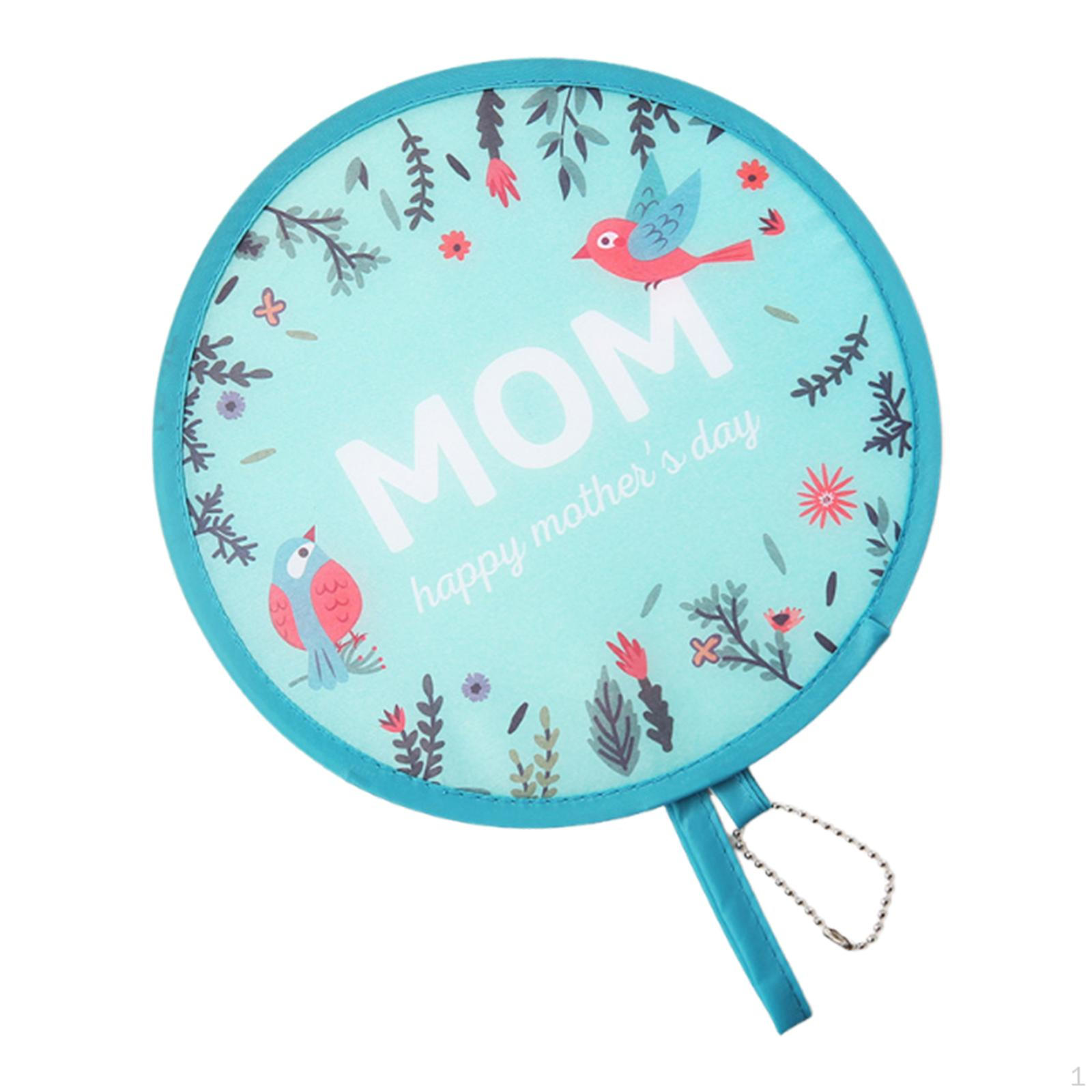 

Складной круглый веер Компактный ручной Охлаждение для Шоу Фестиваля Летней Свадьбы bird