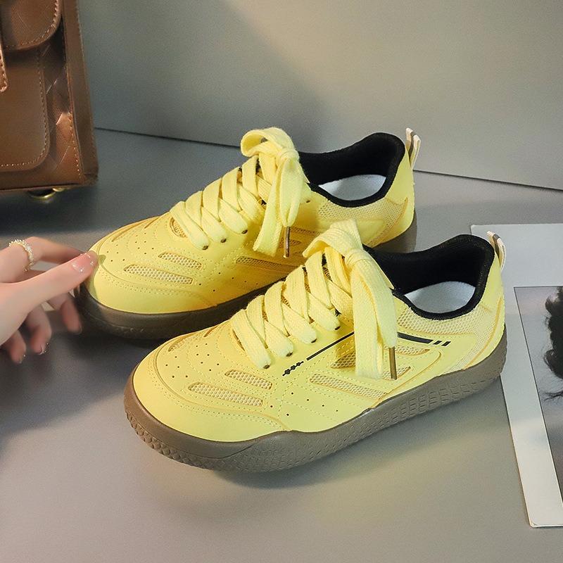 

-6 Belle women s spring new breathable low-top flat-bottomed versatile sports and leisure shoes 40 жёлтый