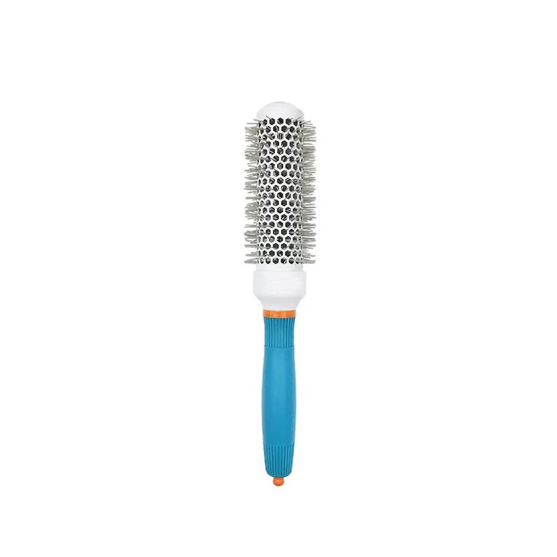 Hair Styling Hair Brush Nylon Comb Thermal Aluminum Tube Round Barrel Hair Comb Professional Salon Hair Brush Hair Rollers Tools