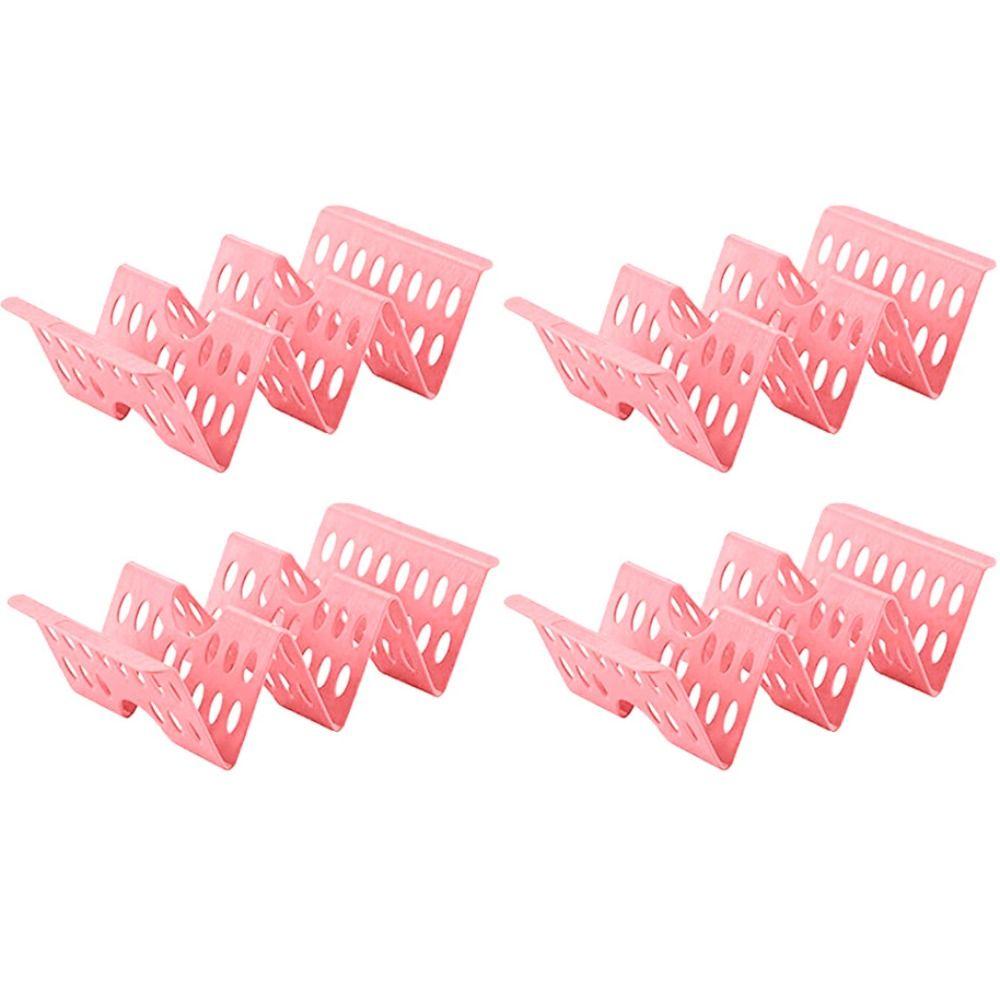 4Pcs Plastic Taco Holders Wave Shape Mexican Pancake Stand Creative Food Pallet  Tortilla