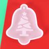 DIY Silicone Mold Pendant Crystal Epoxy Resin Mold Bell Tree Elk Crafts Accessories Decoration