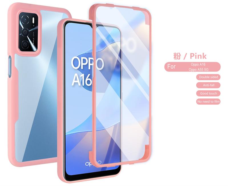 

Противоударная задняя крышка 360 Full Clear для Oppo A16 A16s A54s Чехол Защита экрана и камеры Чехлы для телефона для OppoA16 A 54s Funda For Oppo A16
