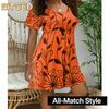 Women's Fashion Casual Short Sleeve O-Neck Casual Dresses