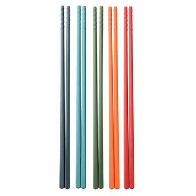 Set 5 Paia Bacchette in Silicone Bacchette Giapponesi Antiscivolo Bacchette per Noodle Sushi Cibo Bacchette Set Stoviglie da Cucina Regalo Stoviglie