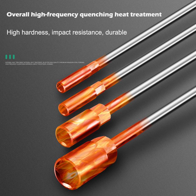 6-19mm T-Steckschlüssel Drehmomentschlüssel Gummigriff Innensechskantschlüssel Mechaniker-Schraubendreher Reparatur Steckschlüsselsatz Auto Mechanische Werkstatt Werkzeug Handwerkzeuge