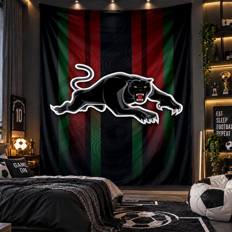Arazzo da Appendere alla Parete Stampa Penrith Panthers Tessuto per Soggiorno Camera da Letto Decorazione per la Casa