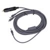 16ft Satellite Cigar Lighter Power Cable 18AWG Waterproofing Satellite Power Cord for RV Car Truck Bus Boat Dish