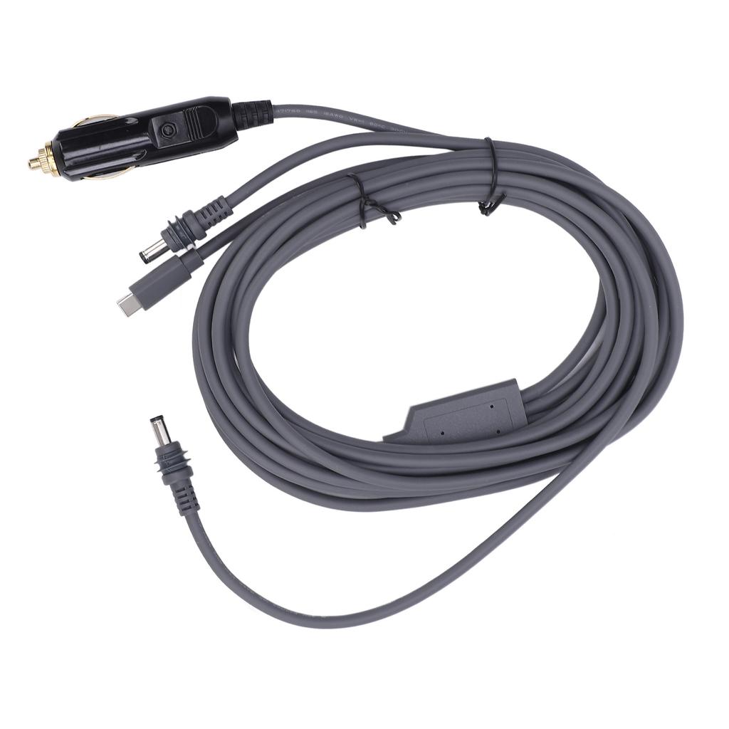 16ft Satellite Cigar Lighter Power Cable 18AWG Waterproofing Satellite Power Cord for RV Car Truck Bus Boat Dish