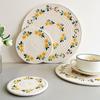 Cotton Coasters Pad Heat Protective Round Placemat Dishwasher Safe Surfaces Protectors for Hot Utensils Table top
