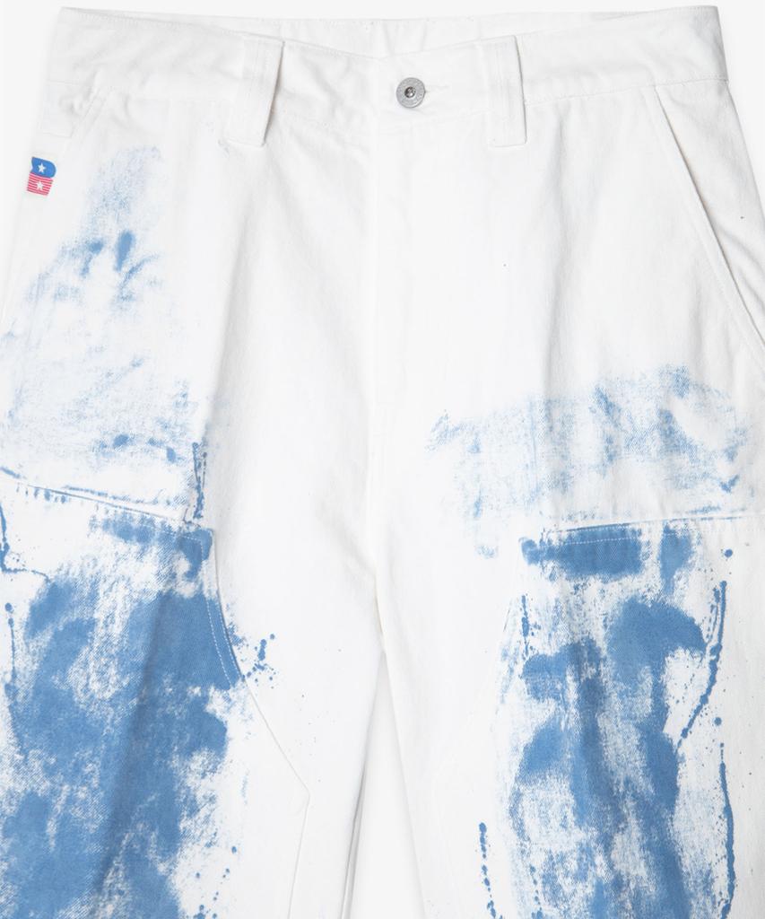 BIRTHDAYSUIT Painted Carpenter Pants (White)