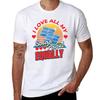 Liebe Mein Solarpanel Photovoltaik Sonne T-Shirt Basic Einfarbige Kurzarm Baumwoll Top
