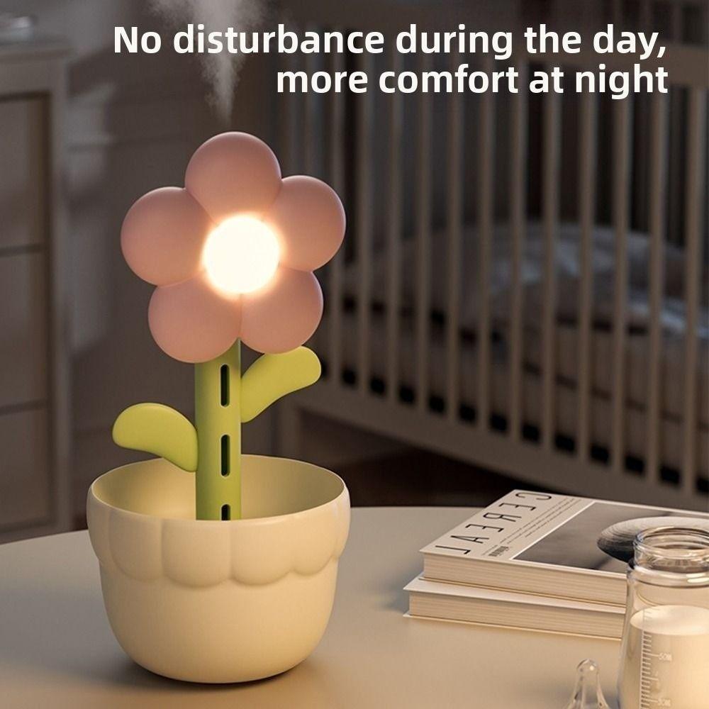 Cute Flower Air Humidifier Creative Car Mist Air Humidifier Desktop Cool Fogger Travel