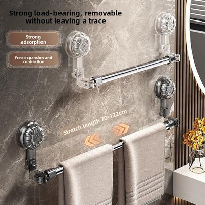 Badezimmer, Saugnapf für Toilette, Handtuchhalter, Kein Bohren erforderlich, Stark haftender Haken, Wandfreier Handtuchhaken