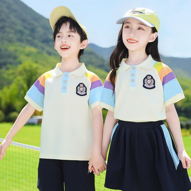 Summer Style Two-Piece Set: Kindergarten & Primary School Uniforms