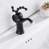 Retro Table BasinFaucet Brass Gun Gray Hot and Cold Mixed Faucet Deck-mounted Sink Tap Creative Single Handle Single Hole Tap