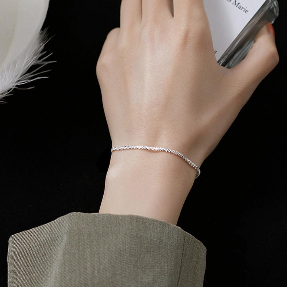 

Silver Plated Star Bracelet for Women Minimalist Boho Style Unique Design Friendship Jewelry